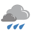 couvert /pluie forte couvert /pluie forte