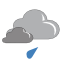 couvert /pluie faible
